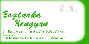 boglarka mengyan business card